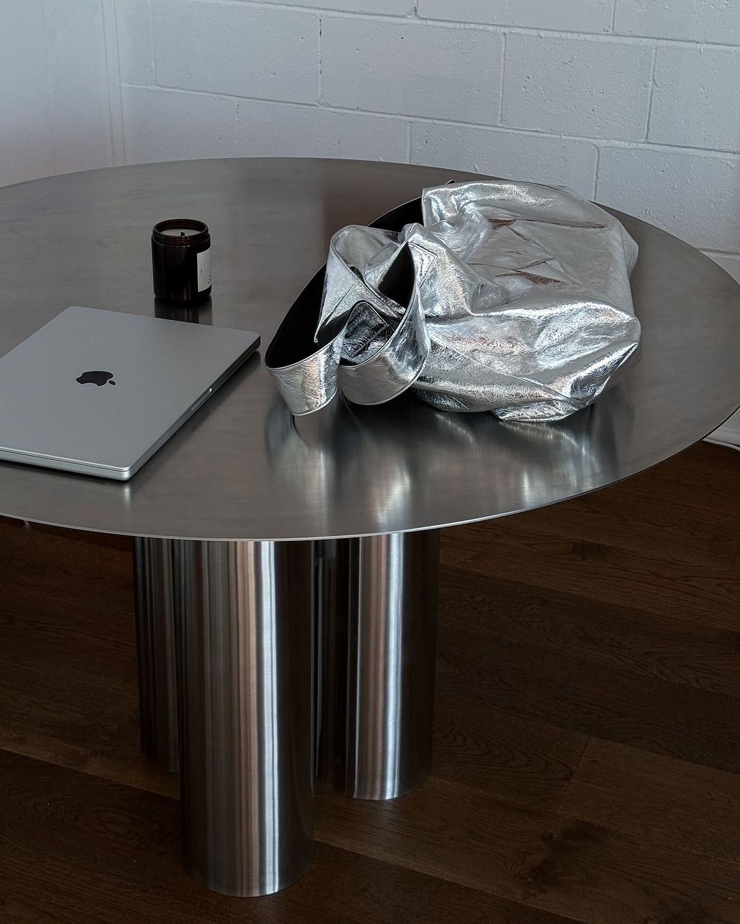 Stainless steel dining table