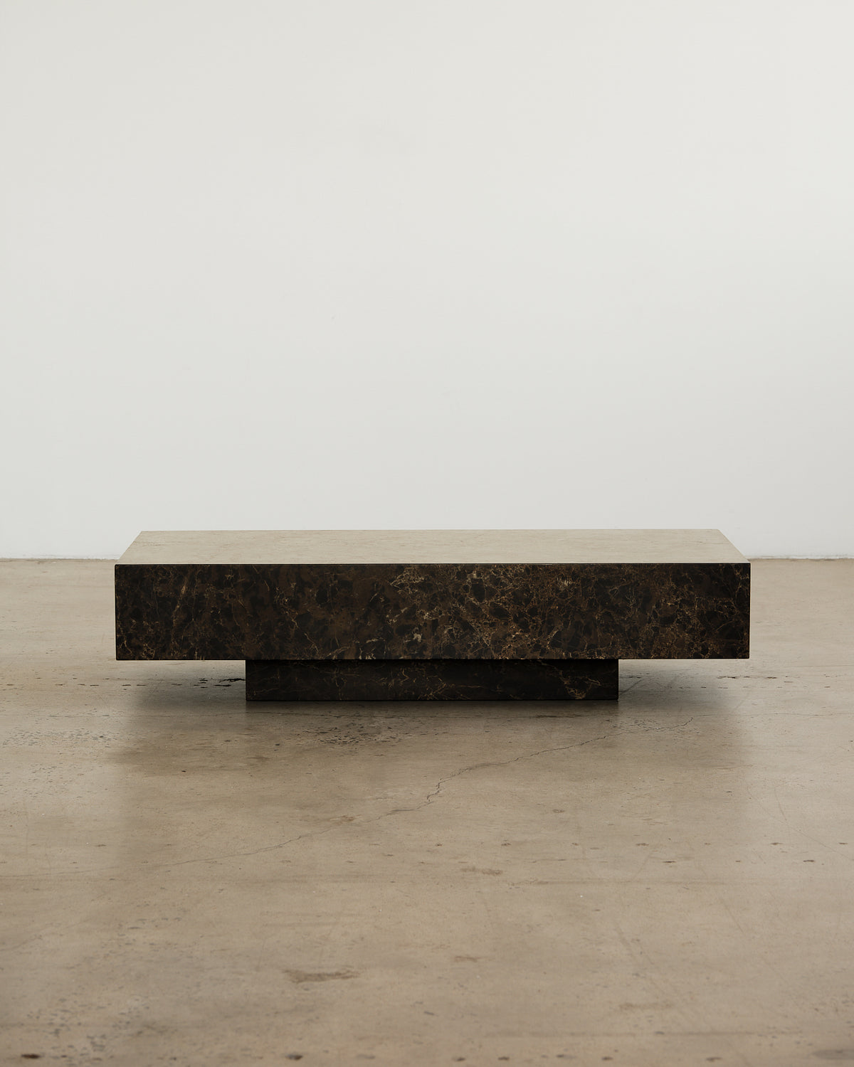Chocolate marble coffee table