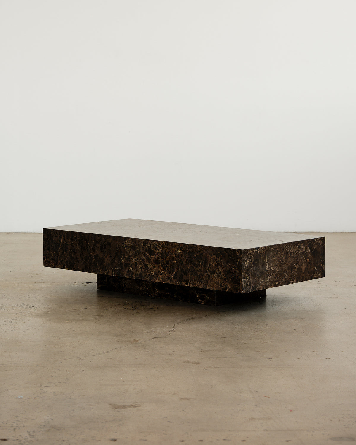 Chocolate marble coffee table