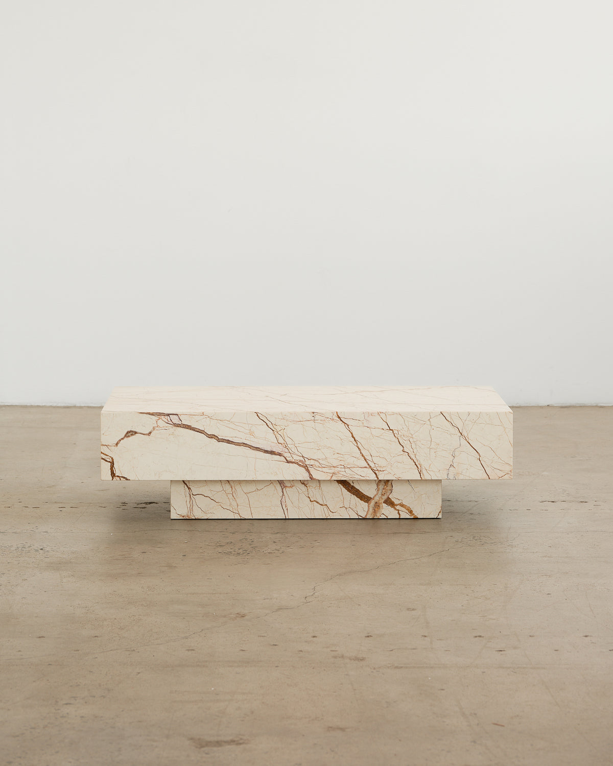Honeycomb marble coffee table