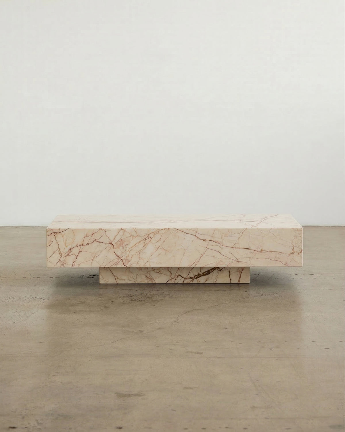 Honeycomb marble coffee table