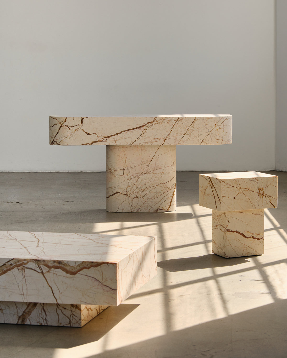 Butter Honeycomb Marble Furniture