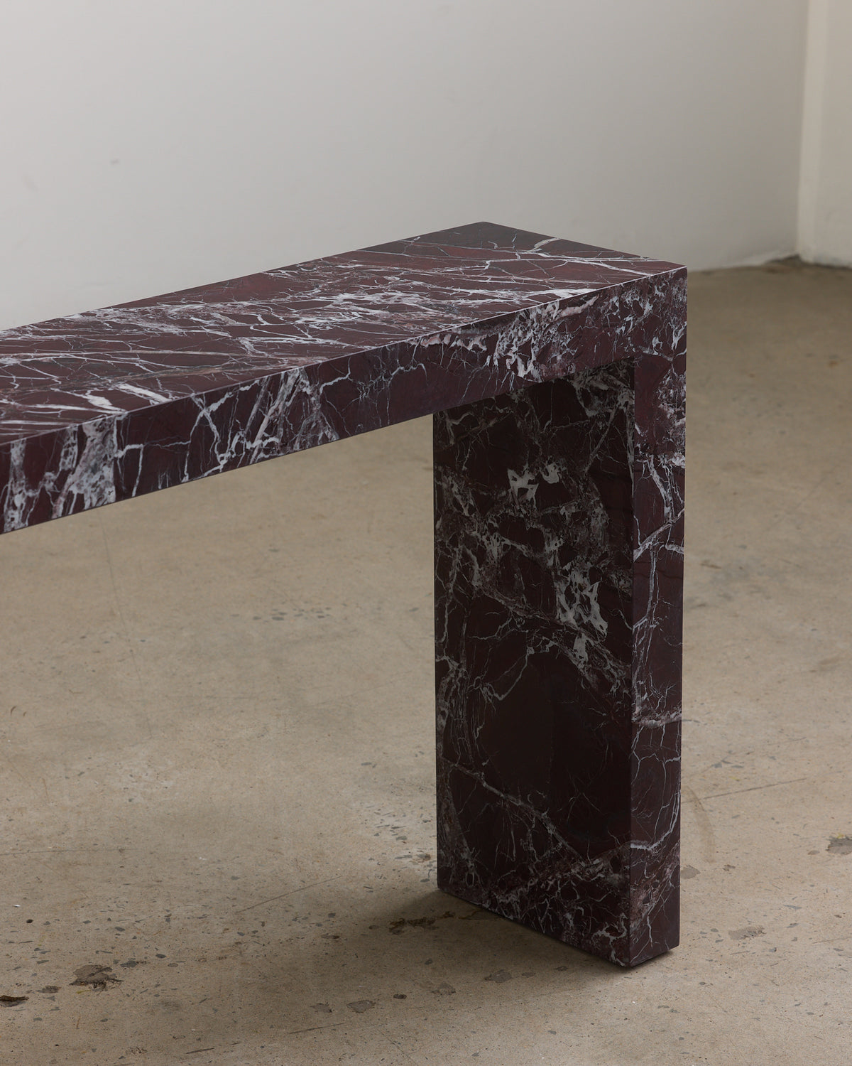 Rosa levanto marble console table