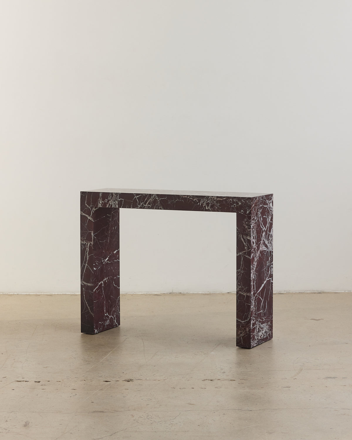 Rosa levanto marble console table