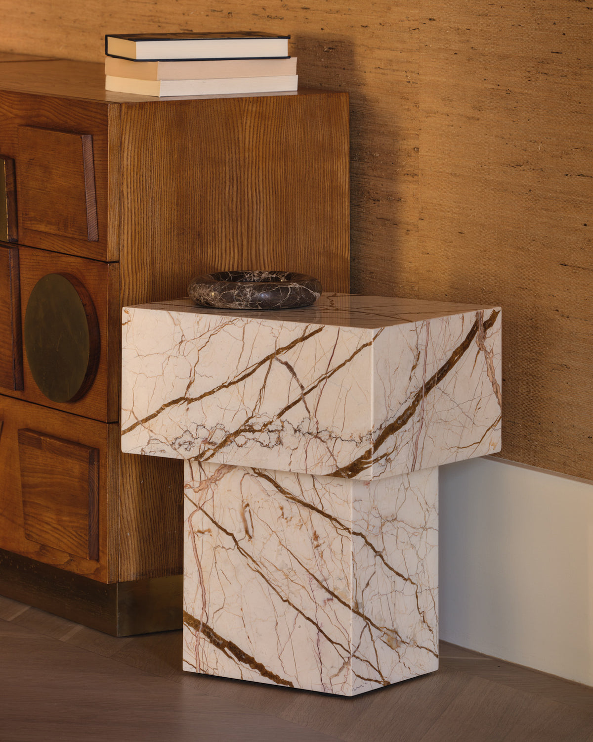 Butter Honeycomb Side Table