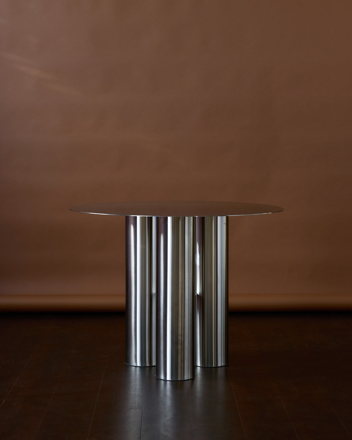 Stainless steel dining table
