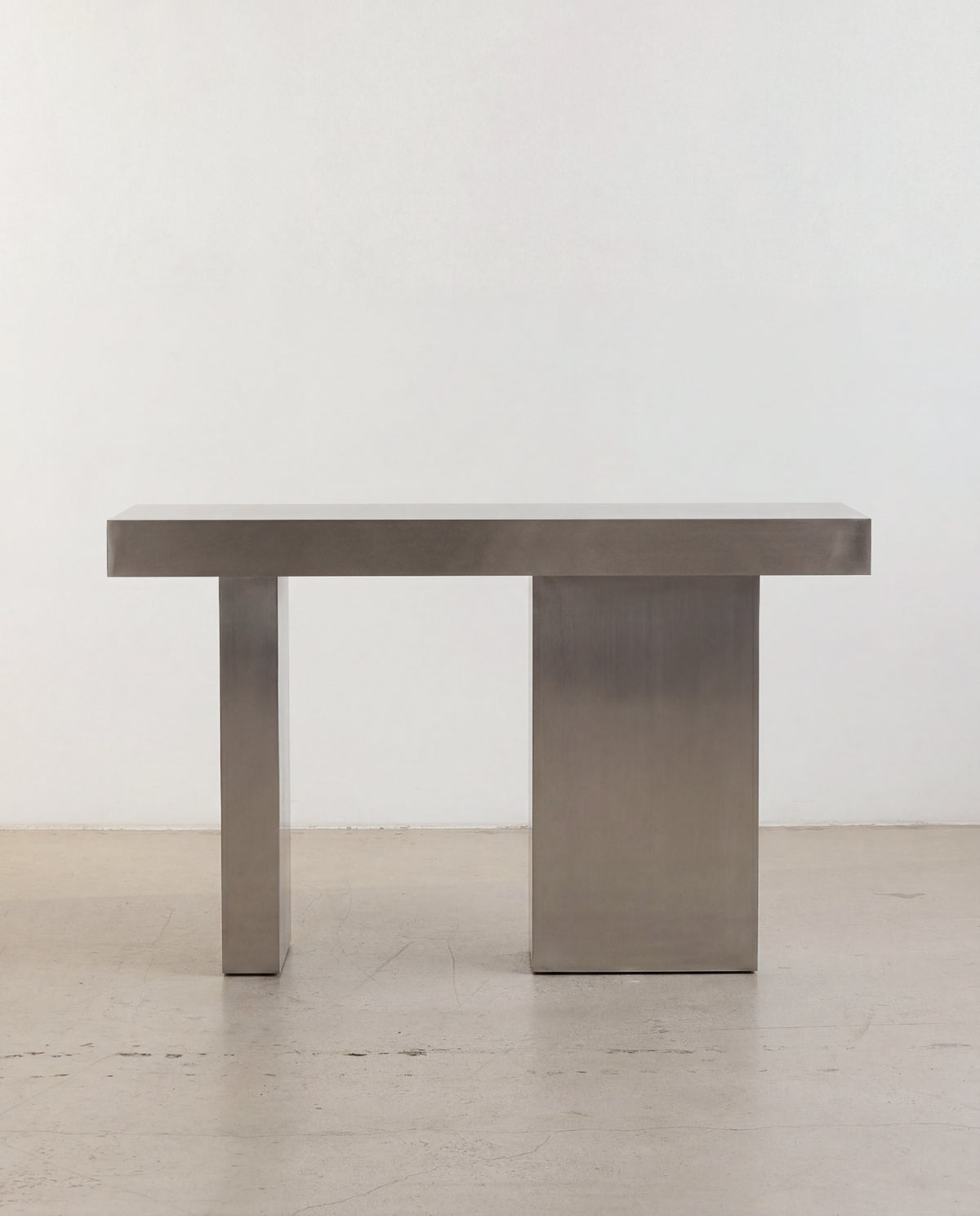 Stainless steel console table