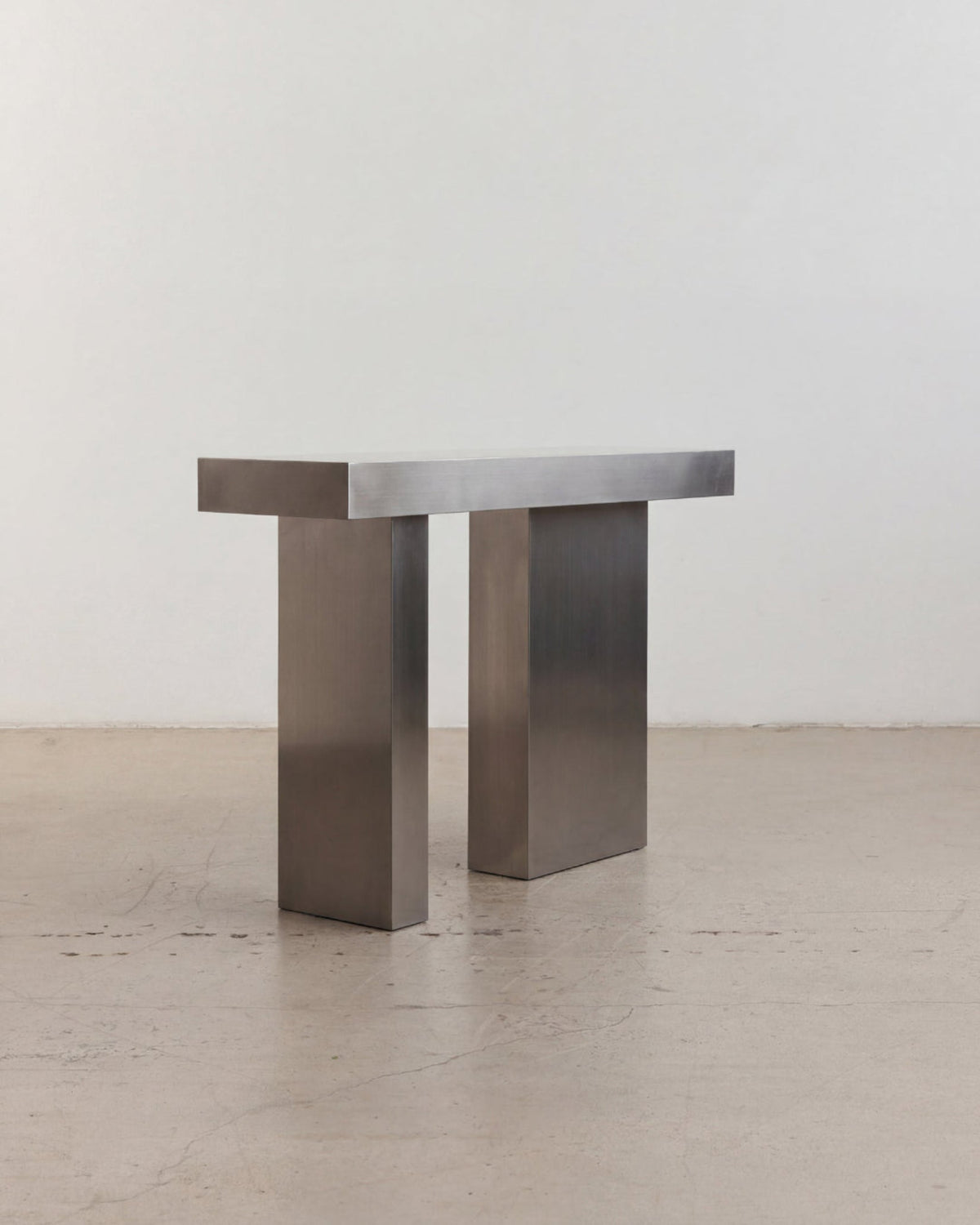 Stainless steel console table