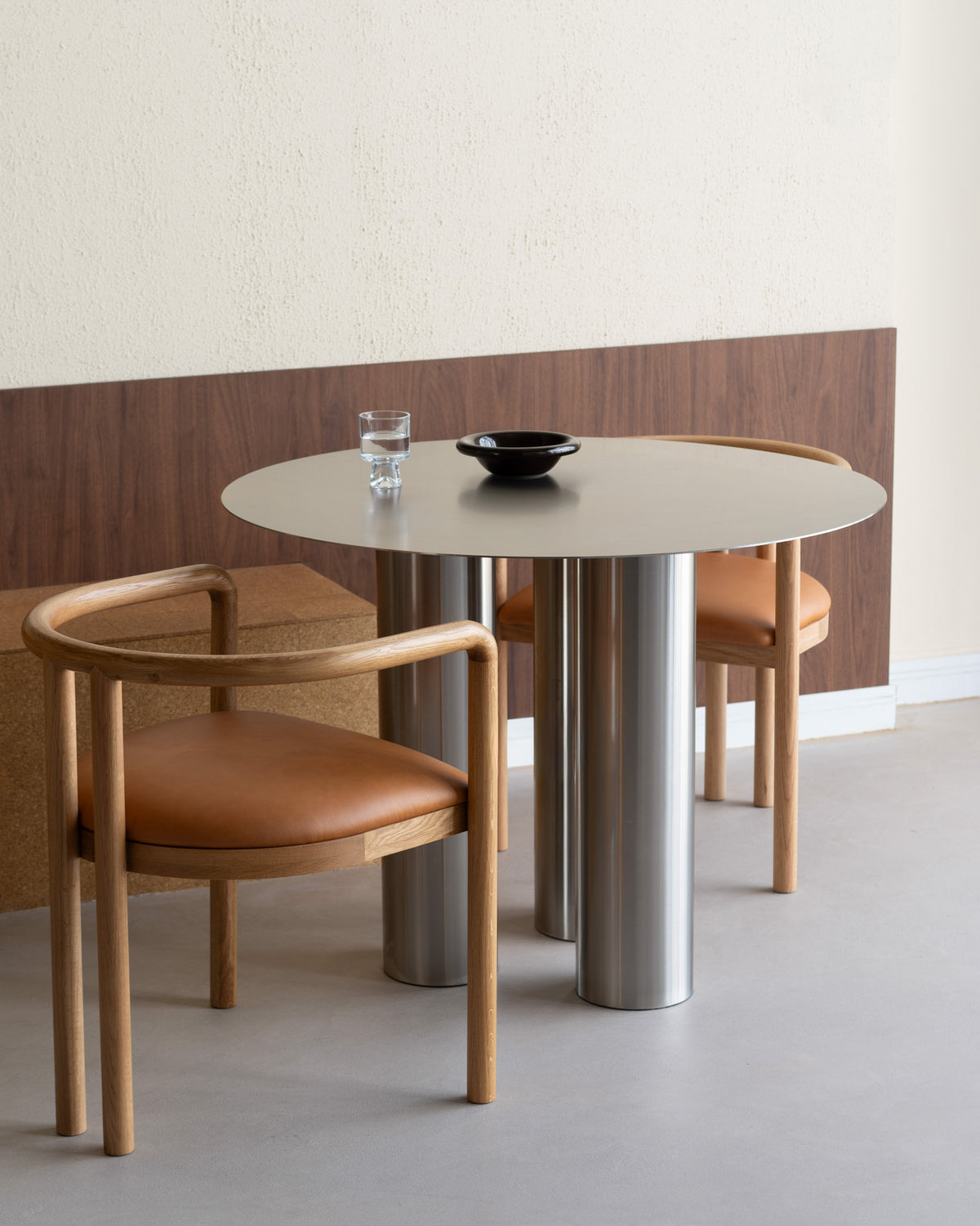 SS-DIN03BR 100 Stainless Steel Dining Table