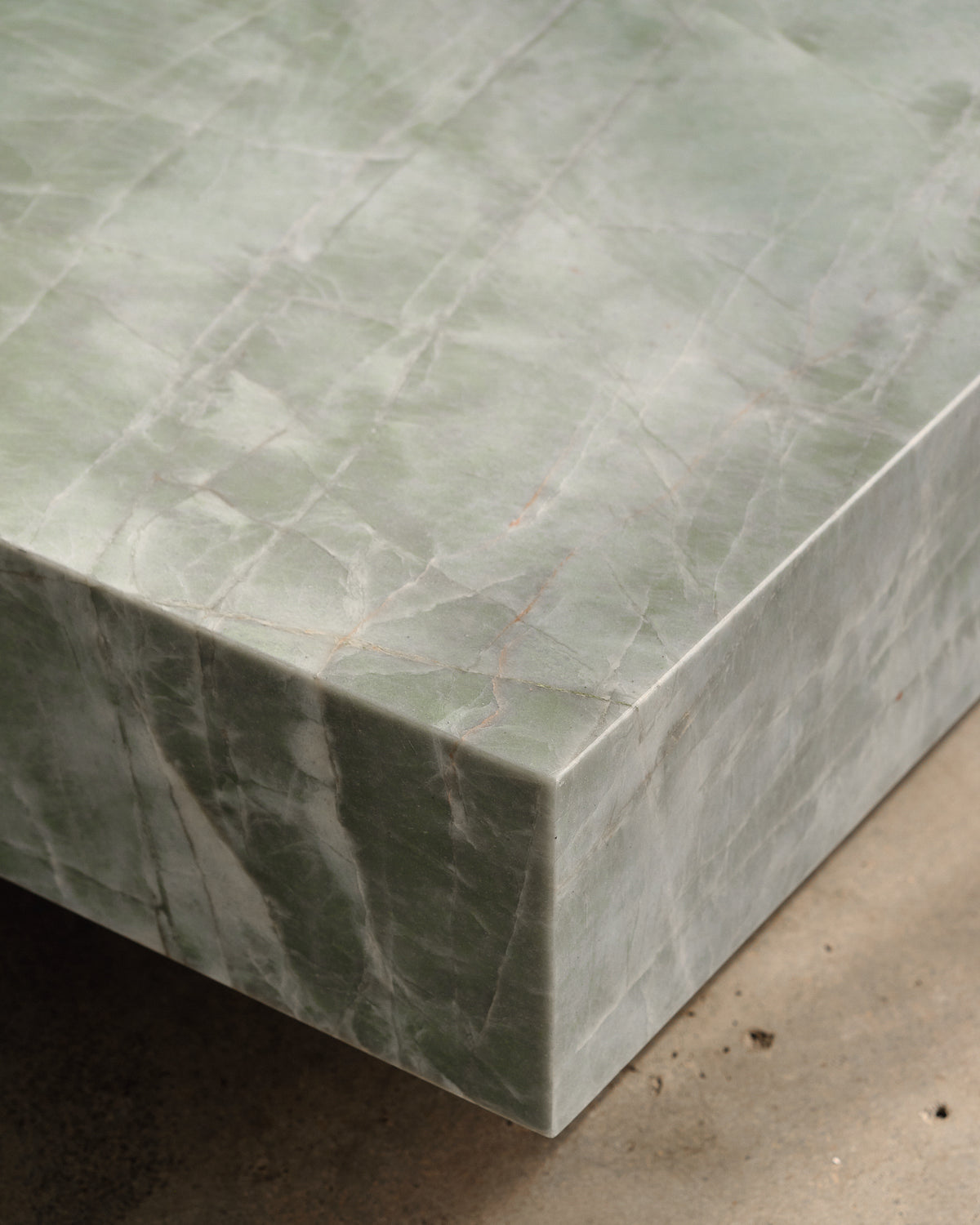 Butter Esmeralda Quartzite Large Coffee Table