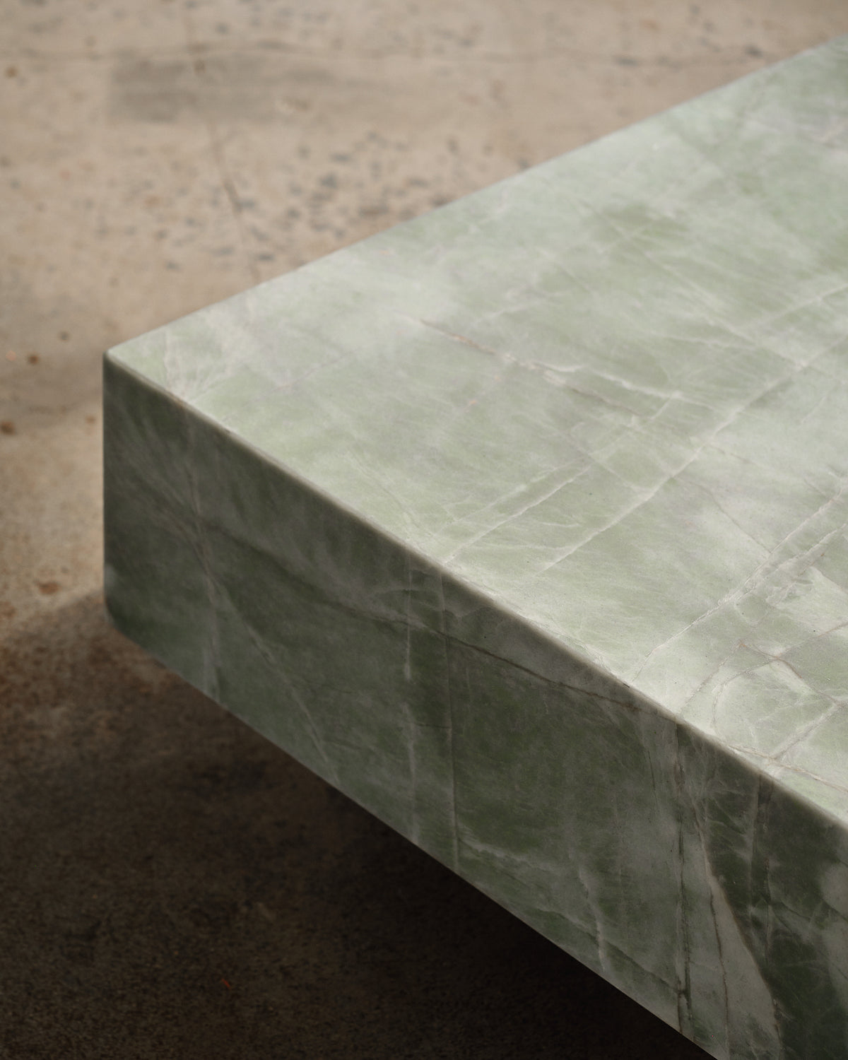 Butter Esmeralda Quartzite Large Coffee Table