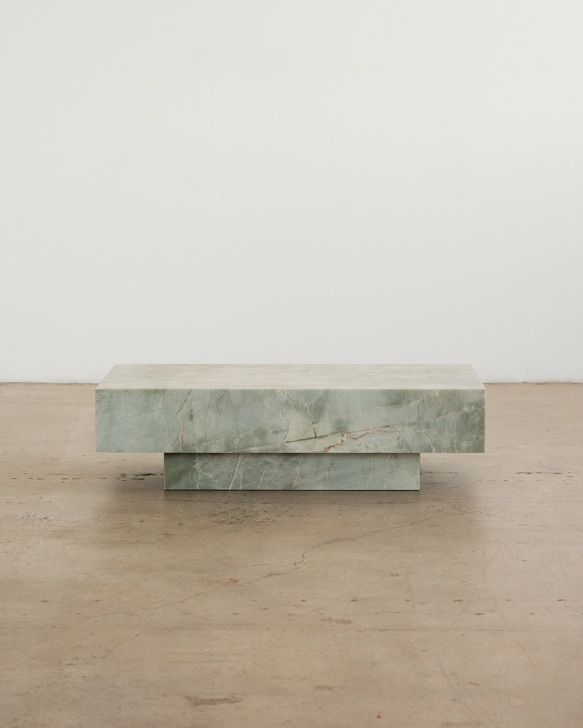 Esmeralda quartzite marble coffee table