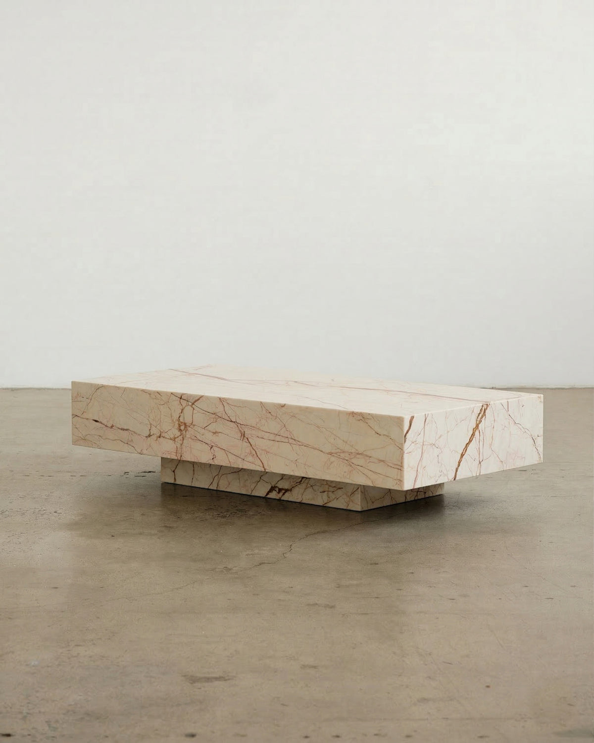 Honeycomb marble coffee table