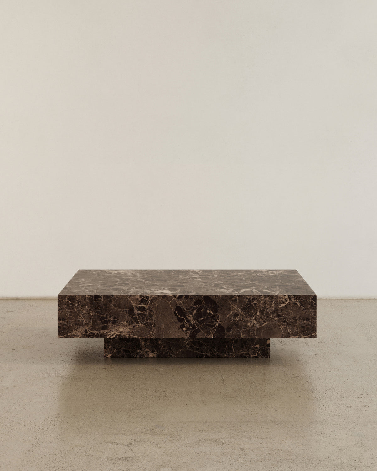 Chocolate marble coffee table