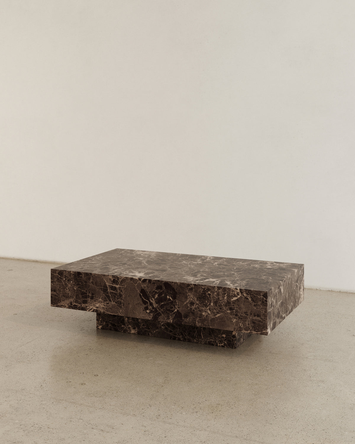 Chocolate marble coffee table