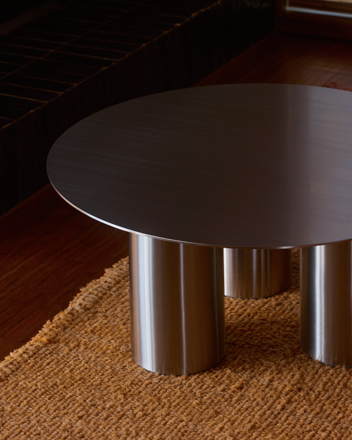 Stainless steel coffee table