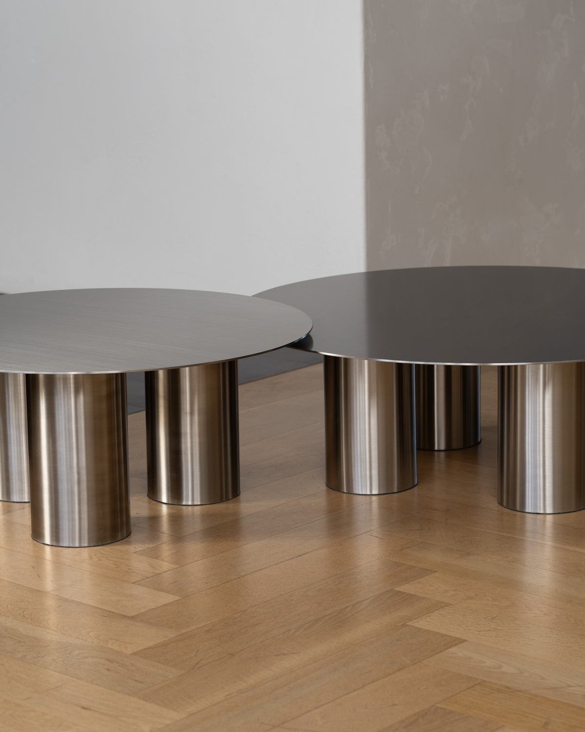 Stainless steel coffee tables