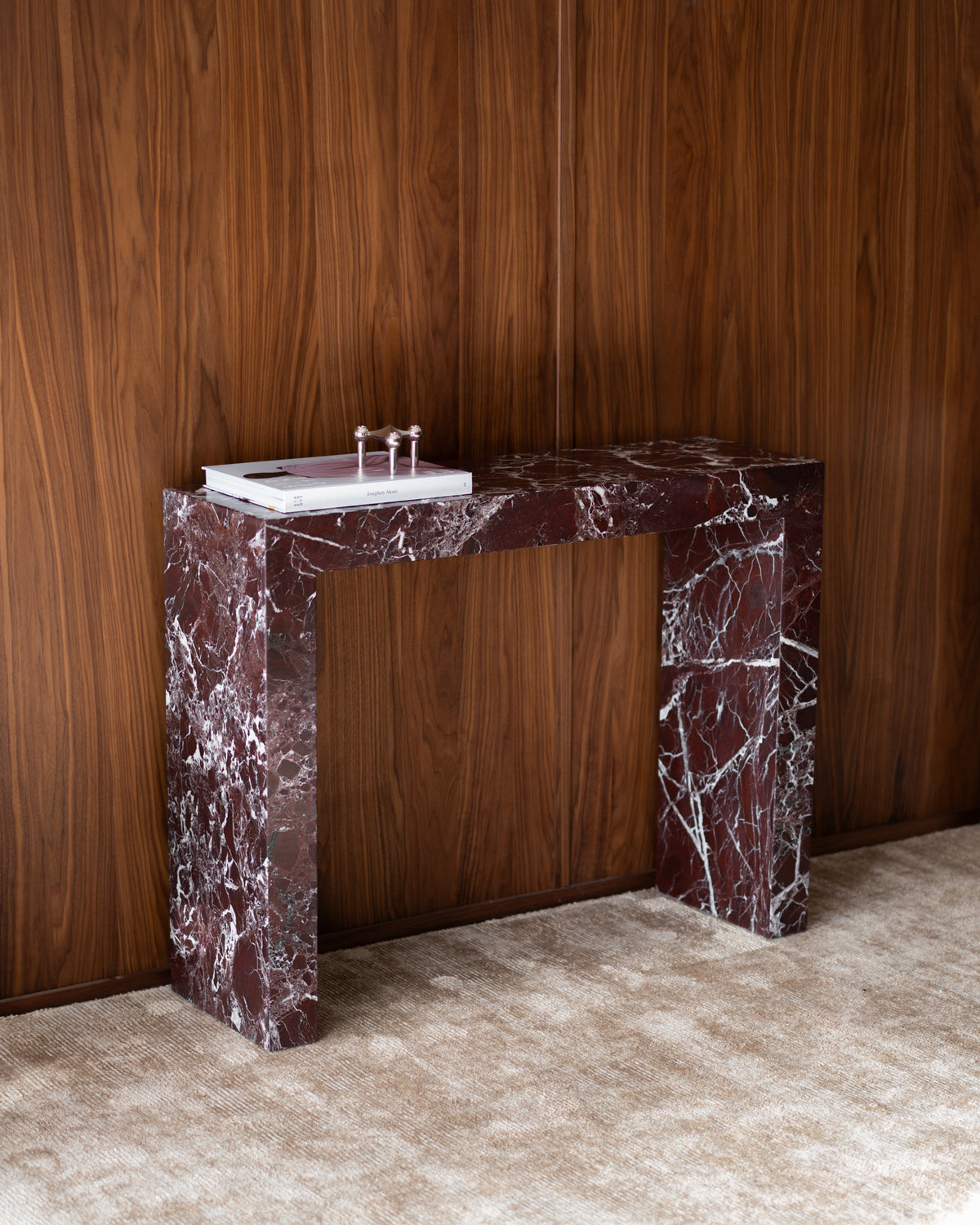 Rosa levanto marble console table styled