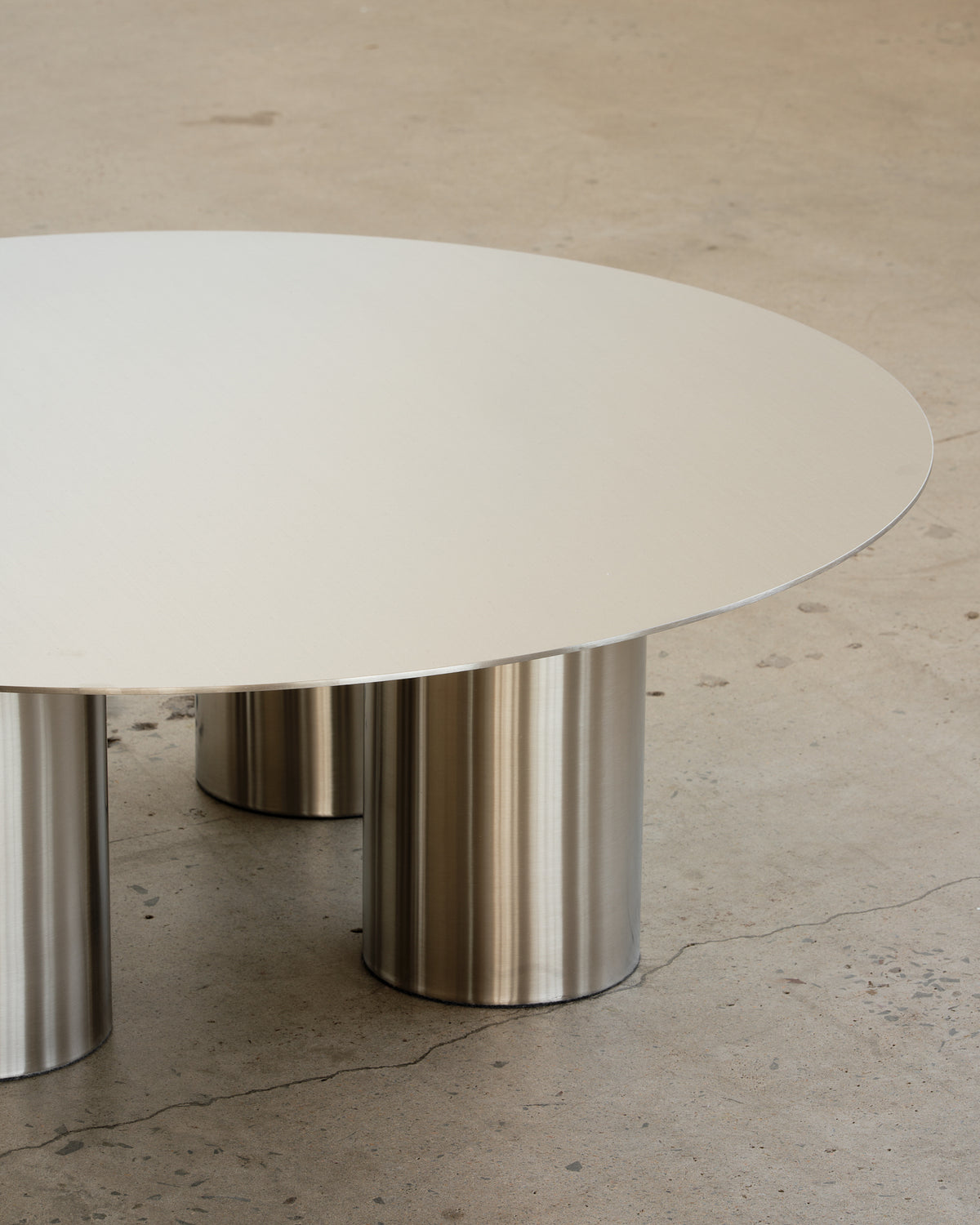 Stainless steel coffee table