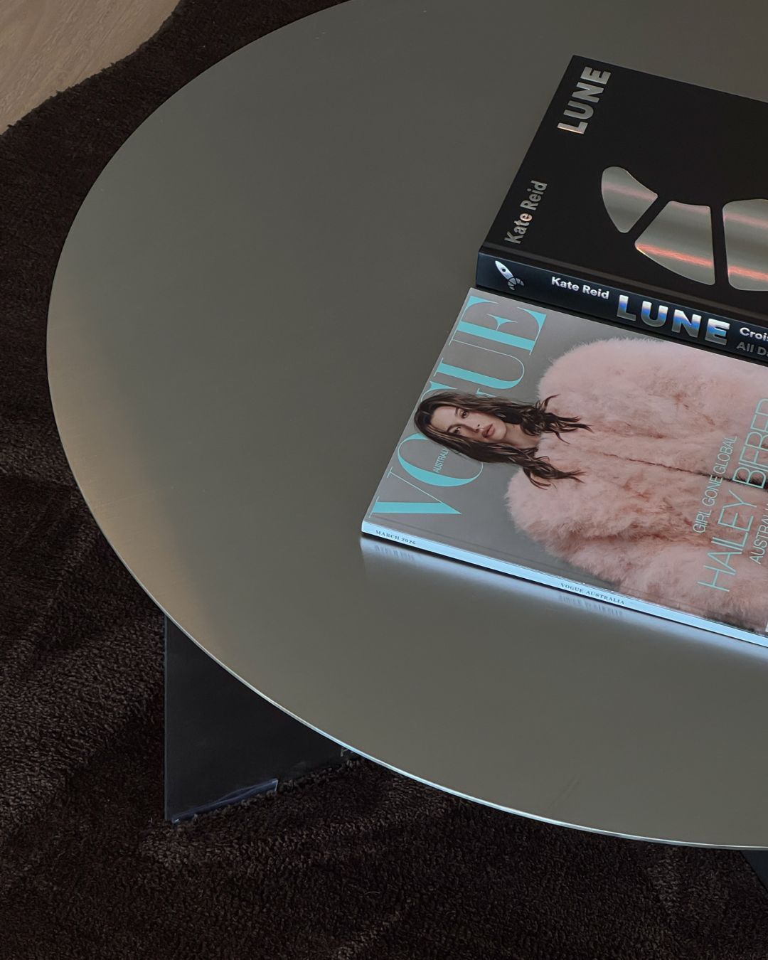 Stainless steel coffee table