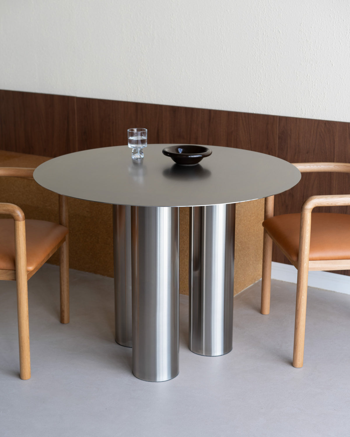 Stainless steel dining table