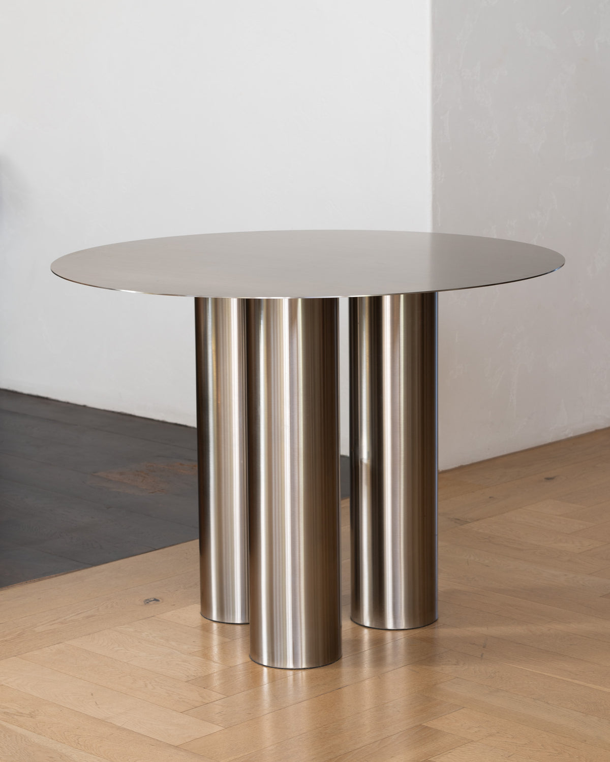 Stainless steel dining table
