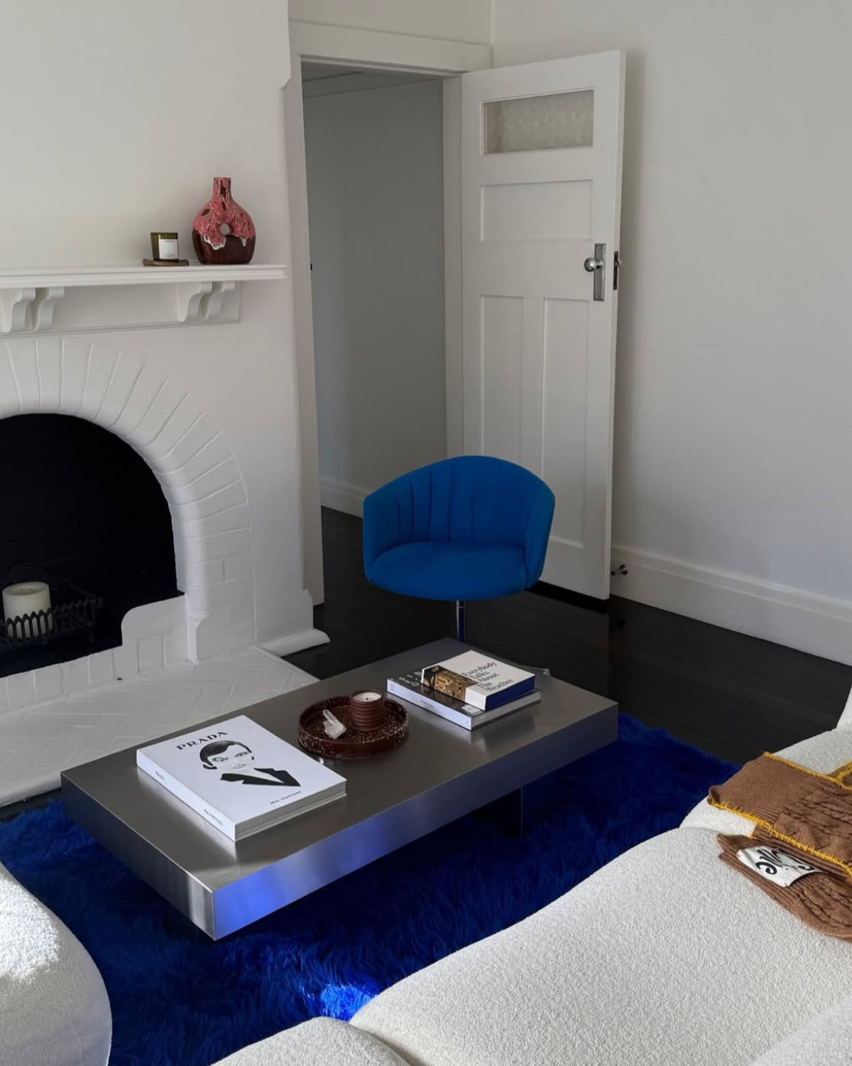 Living room styled with the Paris coffee table