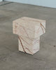 Butter Honeycomb Marble Side Table