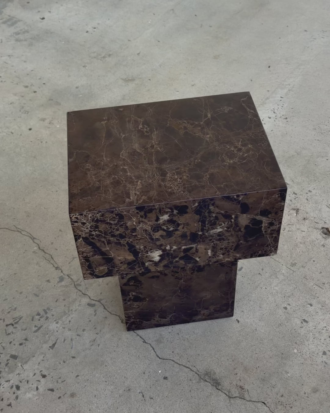 Marble side table video