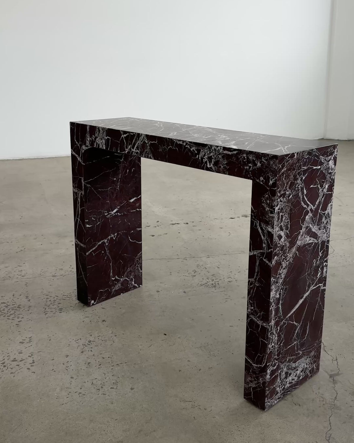 Rosa levanto marble console table