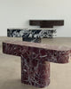 Rosa levanto marble console table
