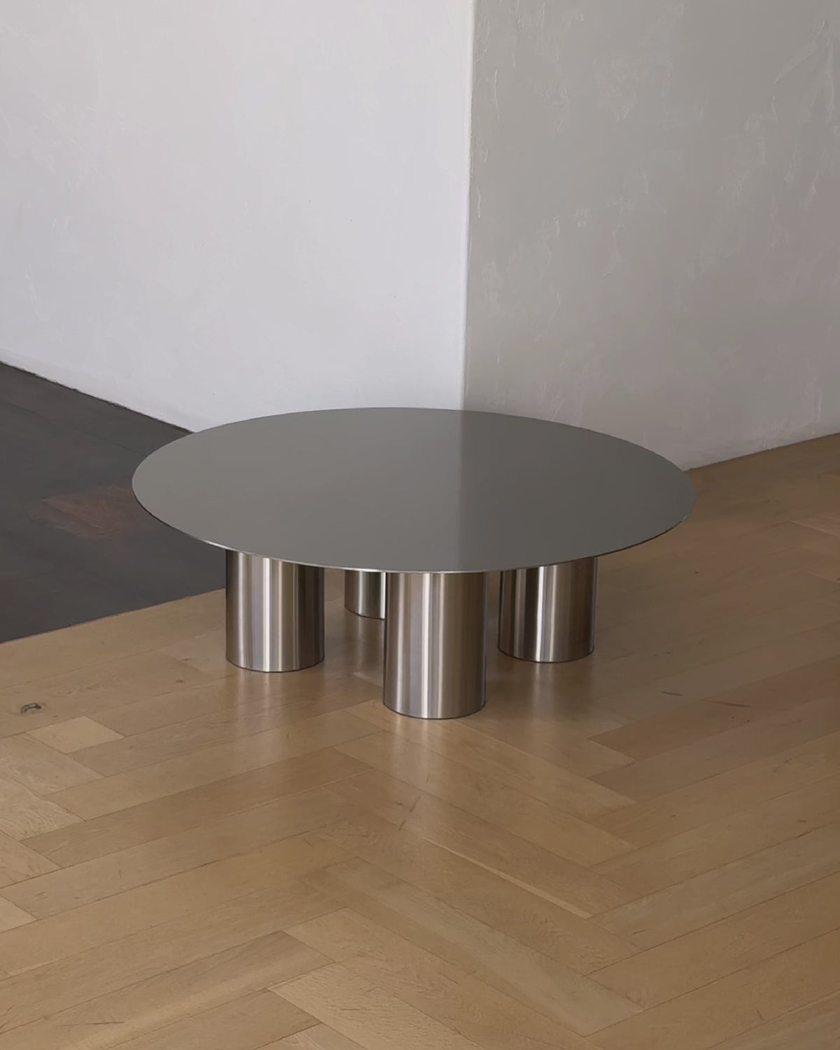 Stainless steel coffee table